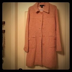 Pink wool coat
